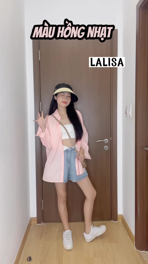 Áo Sơ Mi Nữ Kiểu Dài Tay LALISA Áo Khoác Sơ Mi Form Rộng Trắng Đen Hồng Xanh Màu Trendy Hàn Quốc AO014 | BigBuy360 - bigbuy360.vn