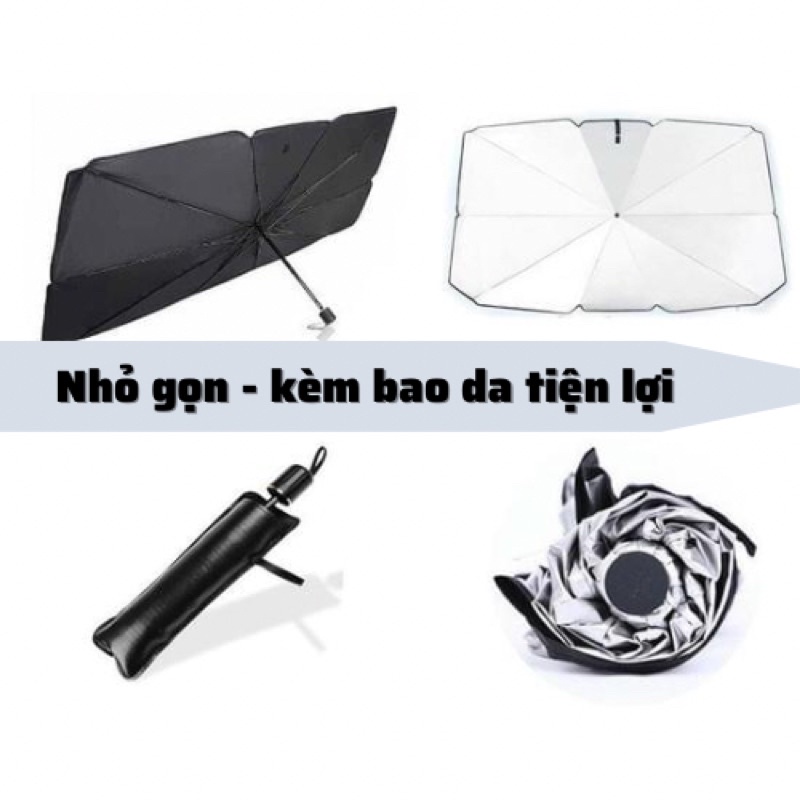Ô che nắng kính lái ô tô chống UV và bảo vệ taplo xe, tấm che nắng kính lái ô tô 3 lớp cao cấp phukienxehoith