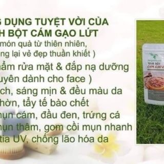 cám gạo lứt rửa mặt date t4.25