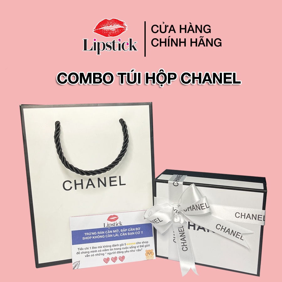 Hộp Quà , Túi Hãng CHANEL kèm thiệp làm quà tặng,phụ kiện cho son CHANEL