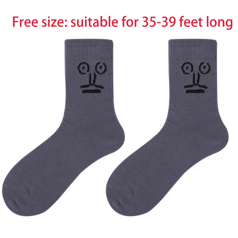 Set 2 / 5 Đôi Vớ Họa Tiết Hoạt Hình Vui Nhộn Phong Cách Harajuku Cho Nữ