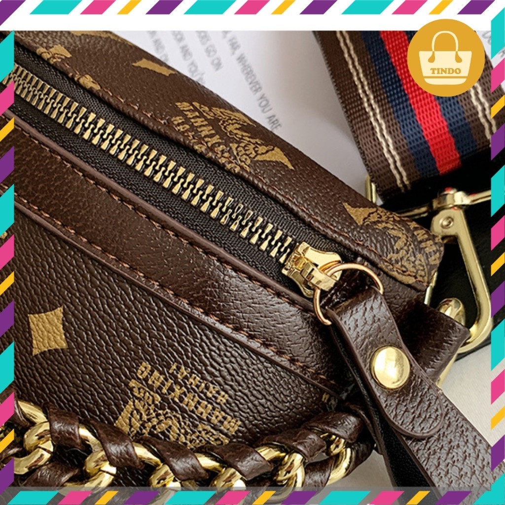 [SALE GIÁ GỐC] Túi bao tử nữ đẹp phối dây xích kiểu chữ M rộng rãi bằng da trẻ trung phong cách Hàn Quốc [1990] | BigBuy360 - bigbuy360.vn