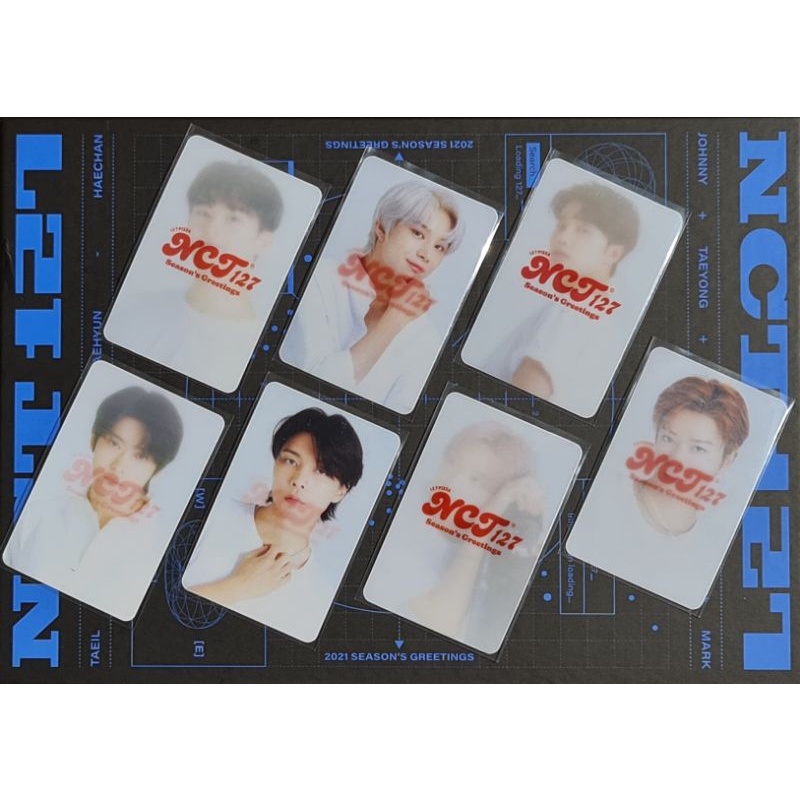 Ảnh thẻ bo góc/photocard lenti NCT 127 pre - order Season Greeting web Knpops POB