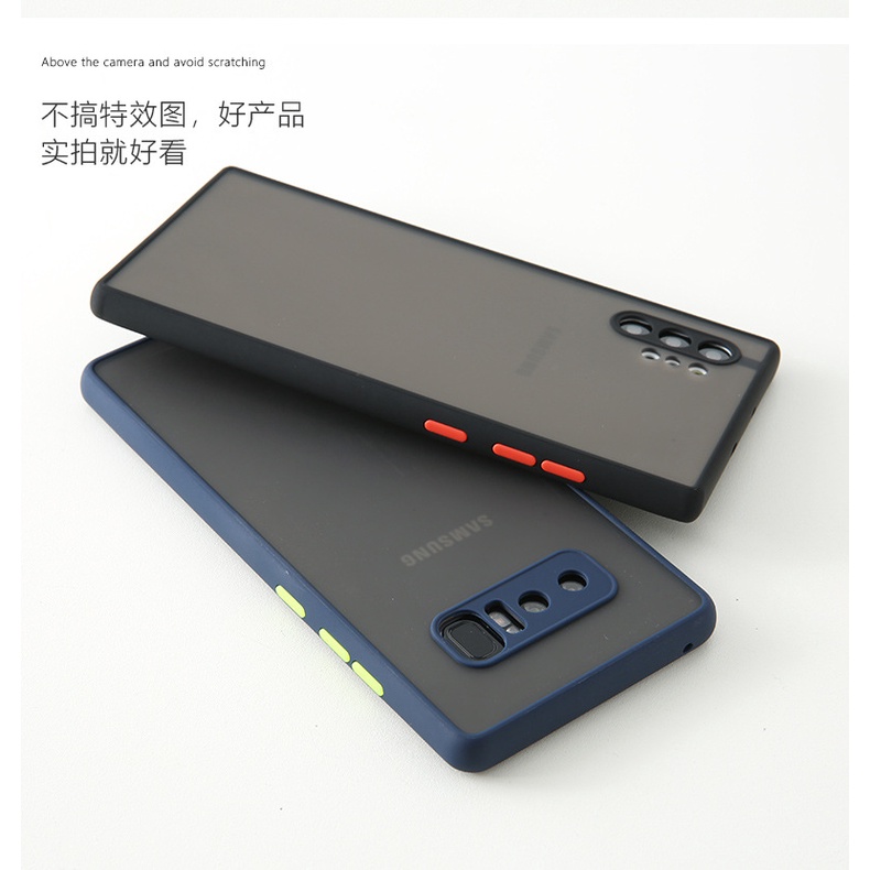 Ốp lưng samsung S21 Ultra S20+ S21Fe S20 S20+ S10 S10+ S9+ S8+ Note 8 Note 9 Note 10+ Note 20 S20Fe Đen Nhám [Basic]