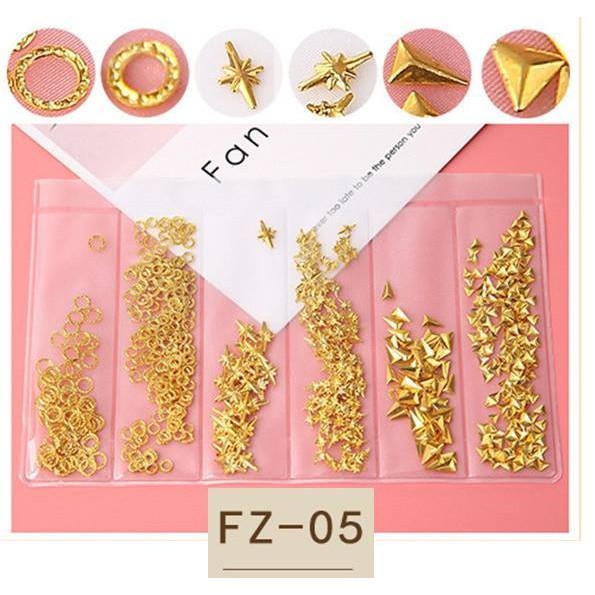 Set Trang Sức Mỹ Ký Gắn Móng 6 Loại FZ