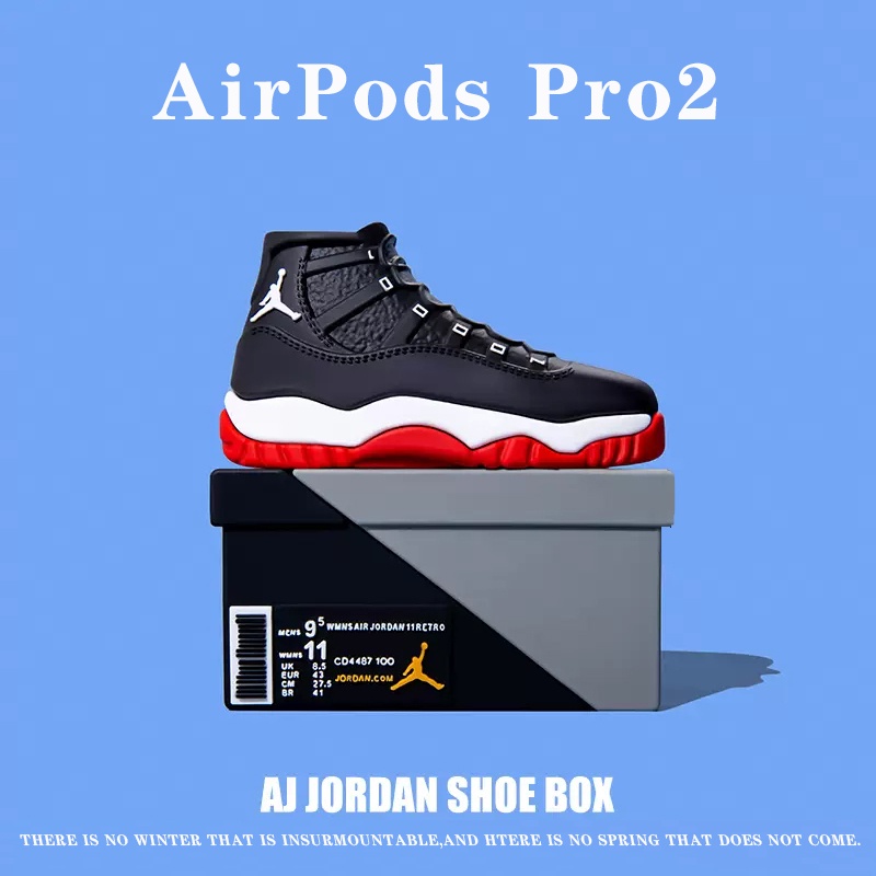 Vỏ Bảo Vệ Hộp Sạc Tai Nghe AirPodsPro2gen 2022 / AirPodsPro2 / AirPods3 / AirPods2gen Hình Hộp Giày Dễ Thương Ốp