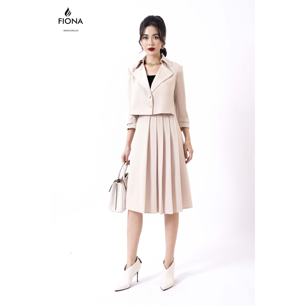 Chân Váy Midi Dáng Chữ A FIONA, Chân Váy Công Sở Nữ Thu Đông Mã F250734