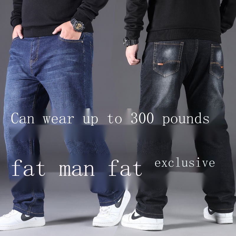 Quần Jeans Denim Lưng Cao Dáng Ôm Size Lớn Thời Trang Xuân Hè Cho Nam