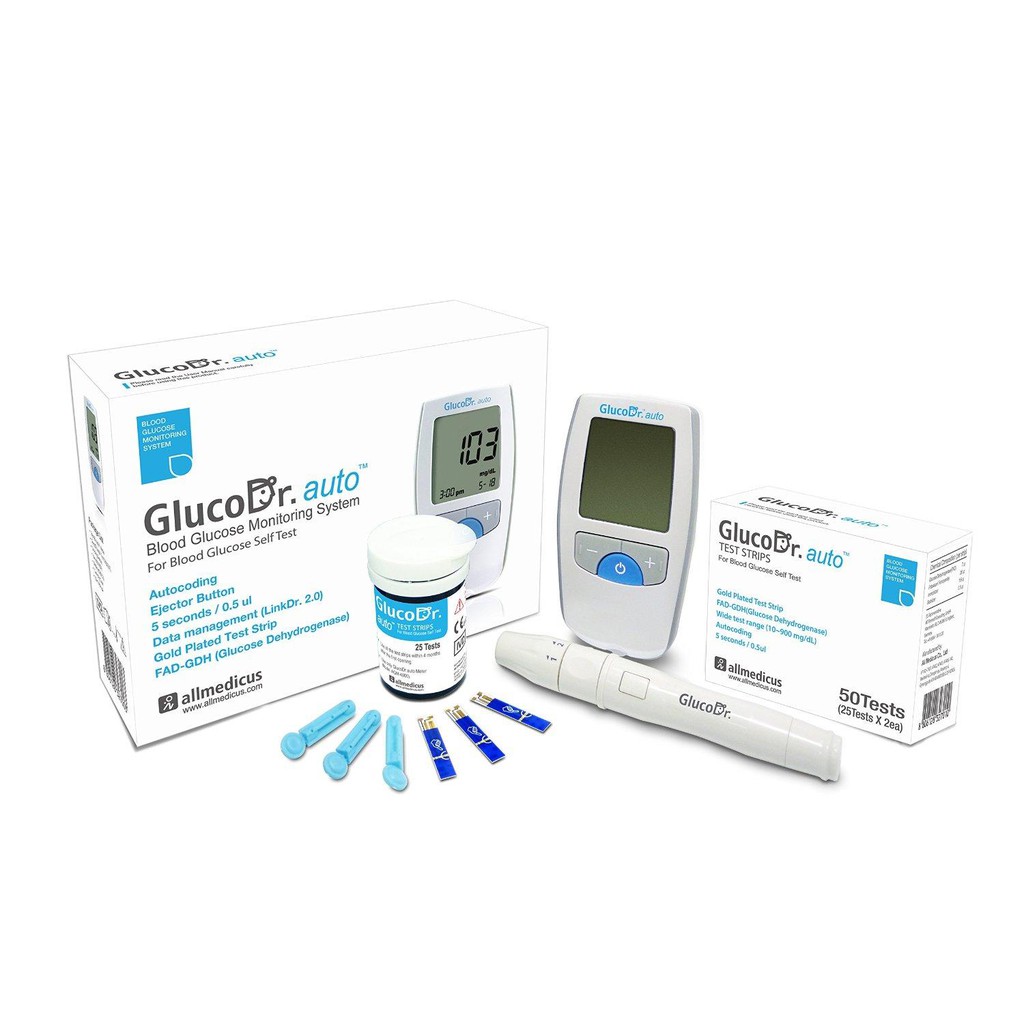 Que thử đường huyết GlucoDr Plus AGM-4000 lọ 25 que