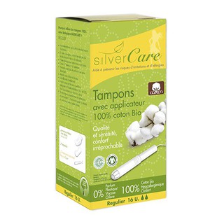 Tampon hữu cơ 2,3,4 giọt có cần đẩy silvercare