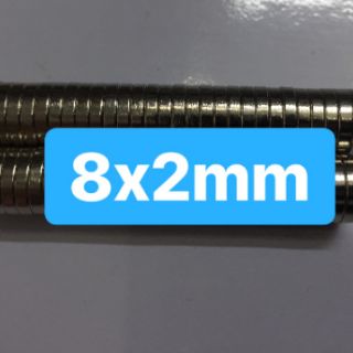 Nam châm viên đất hiếm 8x2mm