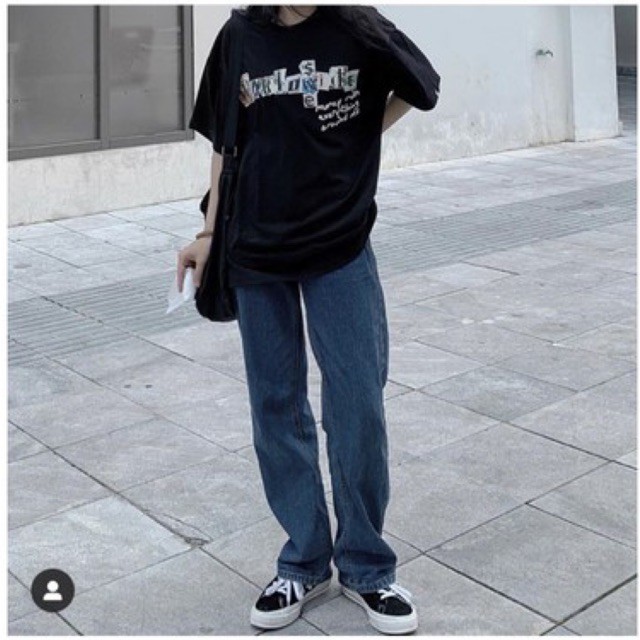 #Q849CS quần jeans ống suông