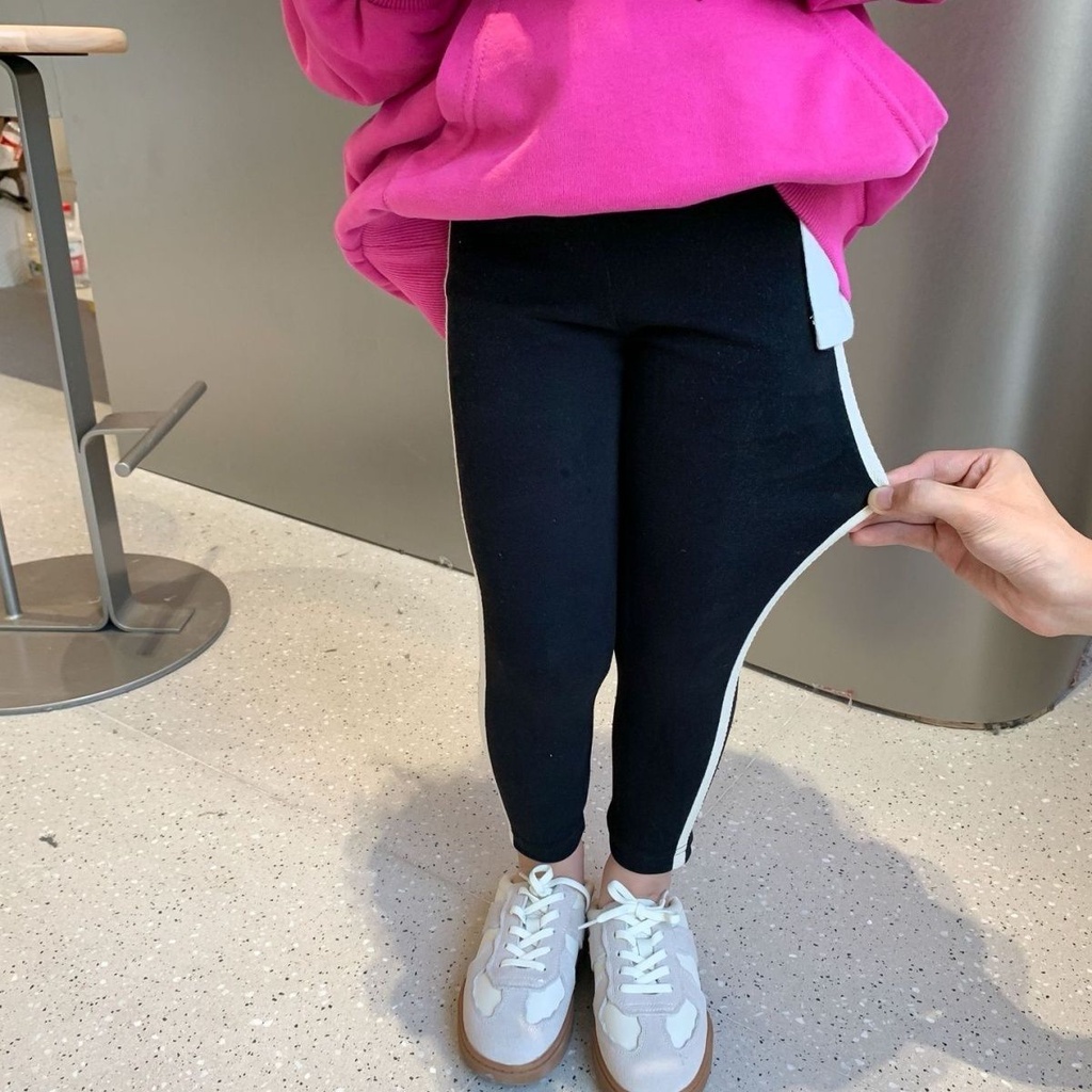 [Hợp Thời Trang Dễ Phối Đồ] Quần Legging Cotton Tinh Khiết Thoải Mái Ôm Dáng Co Giãn Phong Cách Hàn Quốc Mùa Thu Cho Bé Gái