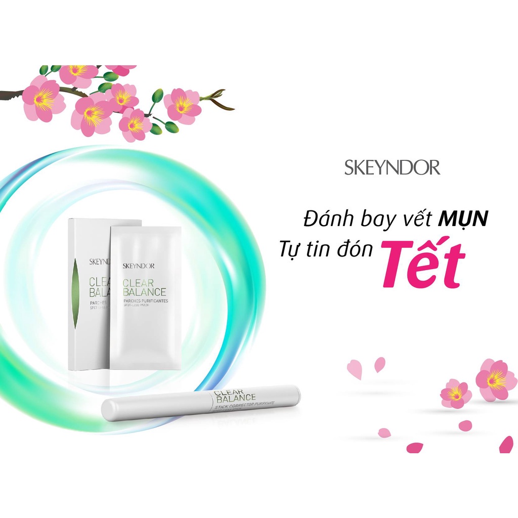 SKEYNDOR Clear Balance Miếng dán làm sạch lỗ chân lông, giảm thâm cho da thiên dầu Spot-Less Patch - 2 gói x 12 miếng | BigBuy360 - bigbuy360.vn