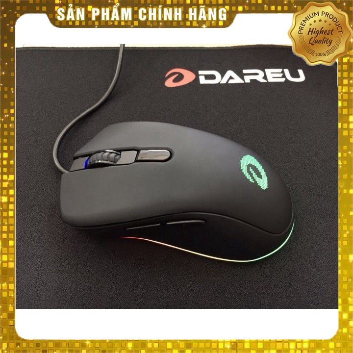 Chuột Gaming DAREU EM908 - LED RGB, BRAVO sensor - Bàn di chuột ESP100 - CHÍNH HÃNG MAI HOÀNG - BẢO HÀNH 24 THÁNG