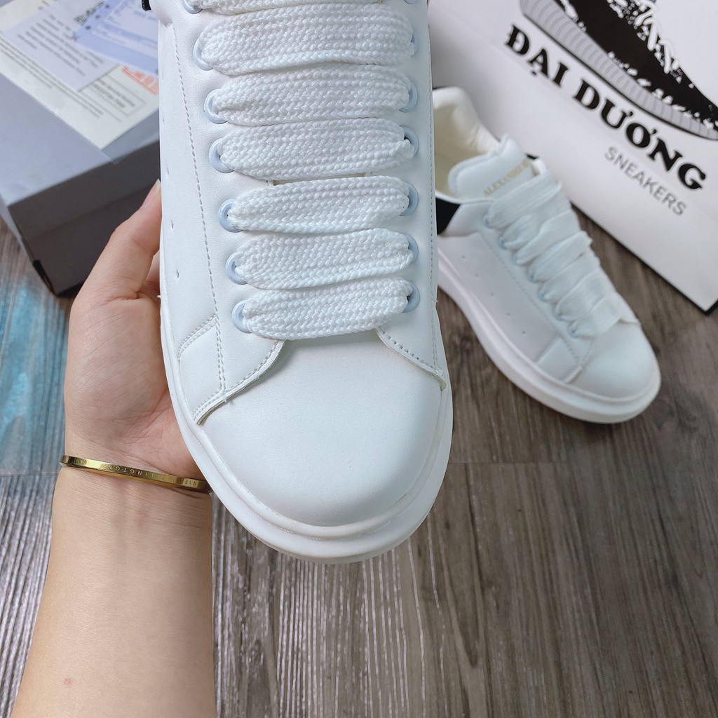 mcq gót đen [TẶNG MÓC KHÓA - FULL BOX] giày thể thao McQueen gót đen nam nữ tăng chiều cao mcq gót đen | BigBuy360 - bigbuy360.vn