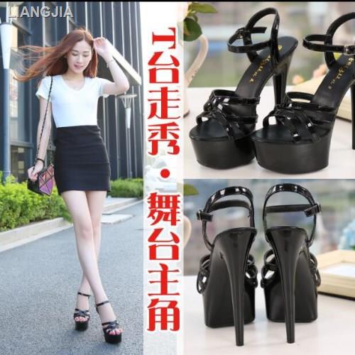 Giày Cao Gót 15cm Đế Dày Thời Trang Quyến Rũ Cho Nữ
