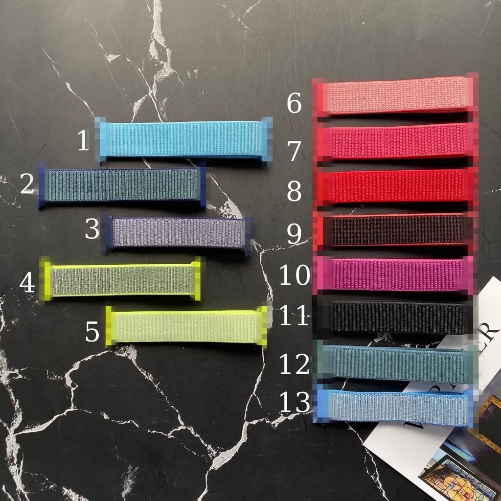 Dây đồng hồ AW iwatch Chất liệu Vải Nylon ôm tay cho Series 7/SE/6/5/4/3/2/1 [Size 38 40 42 44 41 45mm]