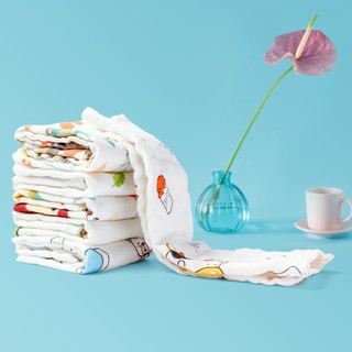 Khăn tay cotton 4 lớp kích thước 25x25cm cho bé khăn tắm bé
