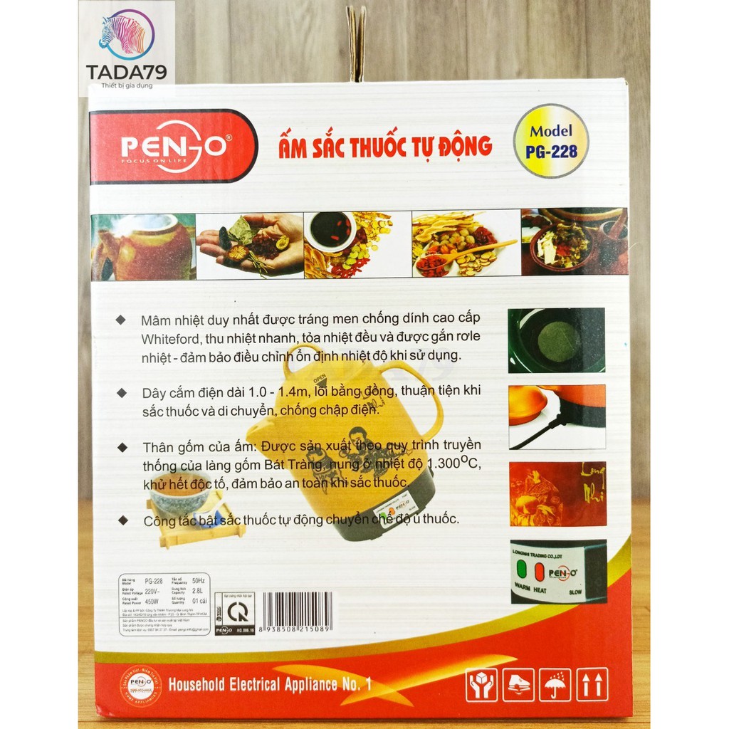 Siêu sắc thuốc PenGo siêu bền, cơ chế chống cạn nước thuốc.