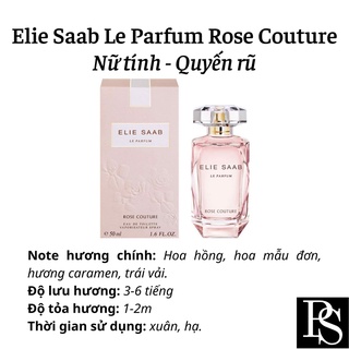 Nước hoa Nữ Vial Elie Saab Le Parfum Rose Couture