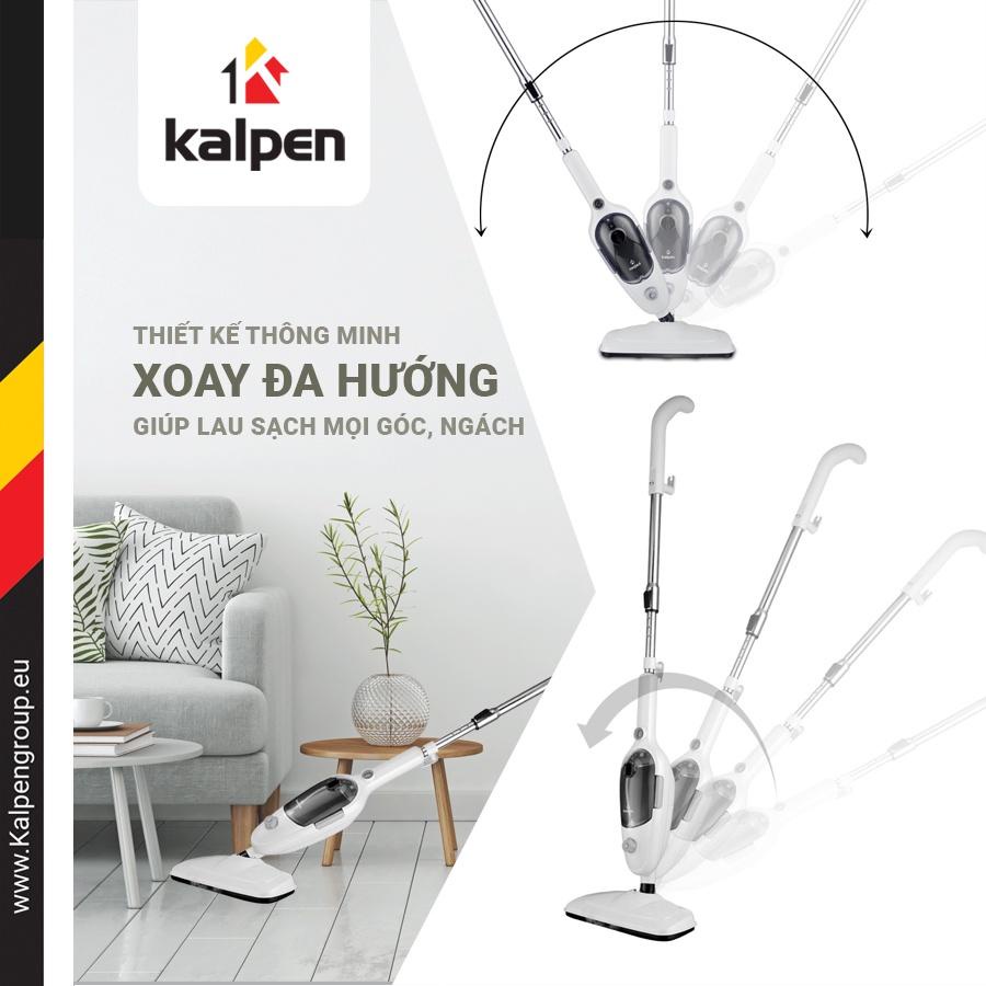 Cây Lau Nhà Hơi Nước Nóng Siêu Nhiệt Kalpen SMK-3960, Hàng Chính Hãng, Bảo Hành 24 Tháng