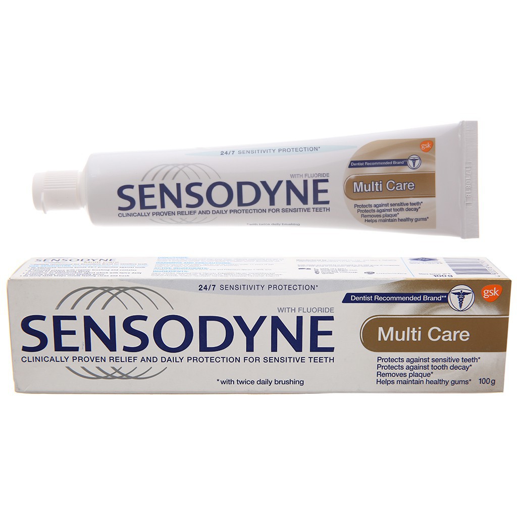 Kem đánh răng Sensodyne Gentle Whitening/ Multi Care 100gr
