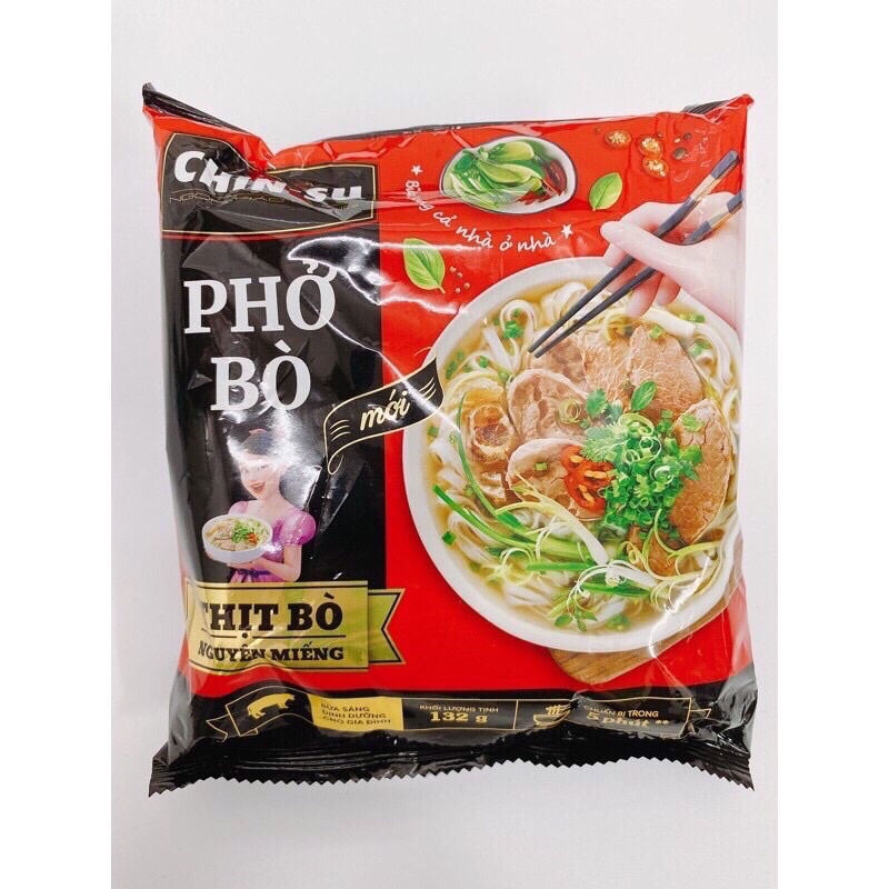 phở bò chin su mới thịt bò nguyên miếng gói 1