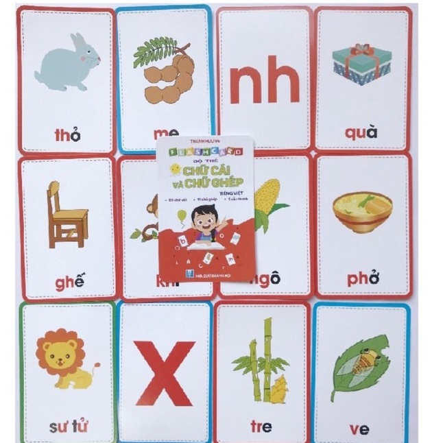 Flashcard thẻ học toán , thẻ chữ cái và chữ ghép , thẻ học đánh vần