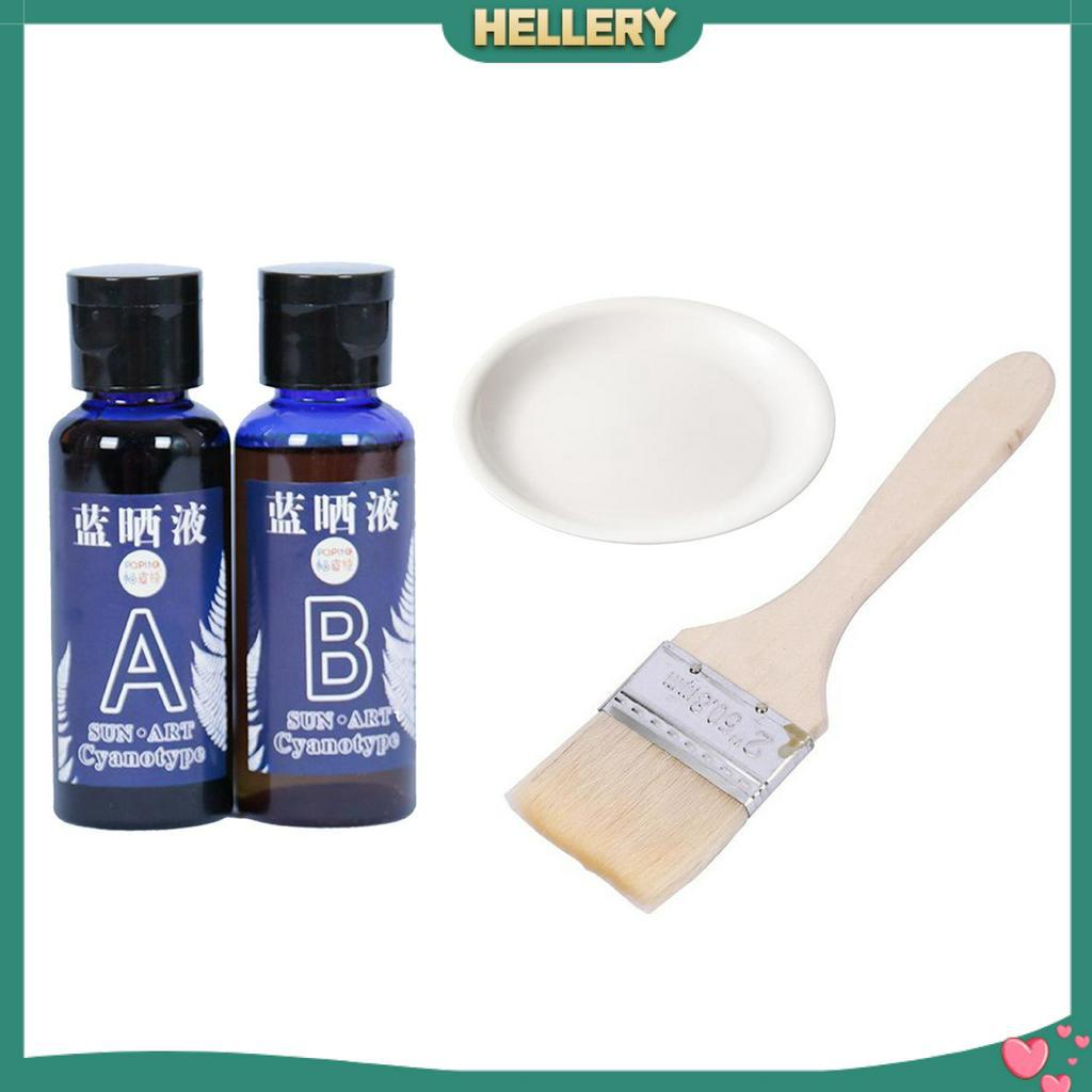 [HelleryVN] Bộ Dụng Cụ Làm Đồ Thủ Công Vải Jacquard Cyanotype Màu Xanh Dương Sử Dụng Năng Lượng Mặt