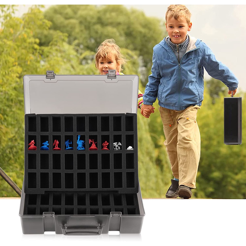 Túi Đựng Tượng Minature Tương Thích Với Warhammer 40k, DND Và Hơn - 72 Khe Ở Total  COI6