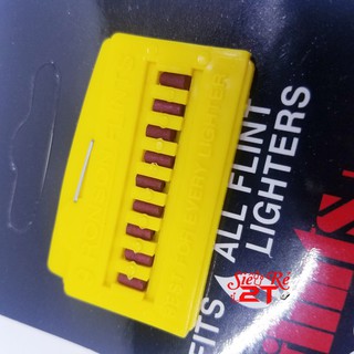 Đá đỏ Ronson vĩ 9 viên | Đá lửa Ronson