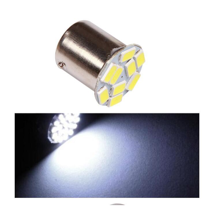 Bộ 10 bóng đèn led Kevanly 1156 BA15S 1157 BAY15D BAU15S py21w P21W 12V/ 24V trắng cho đèn lùi và đèn xi nhan xe ô tô