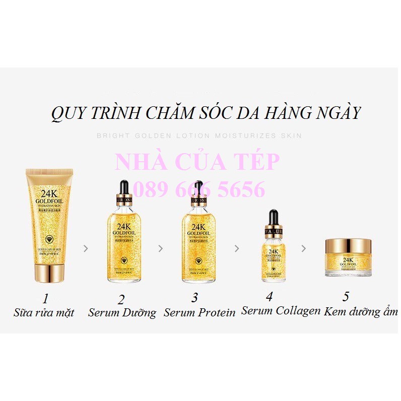 Bộ Mỹ Phẩm Cao Cấp Gold 24K Chăm Sóc Da Mặt Images