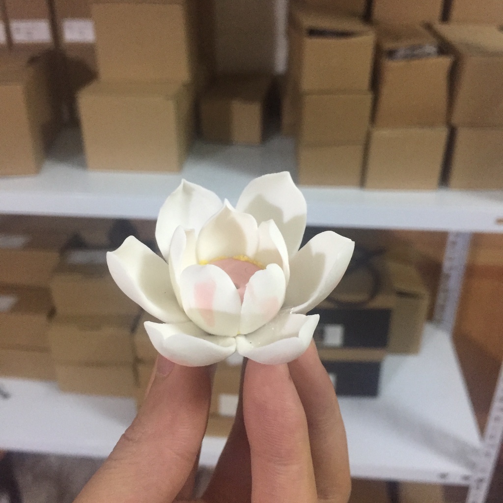 Đế cắm nhang hình hoa sen - gốm sứ cao cấp siêu đẹp - trang trí và đốt nhang trầm