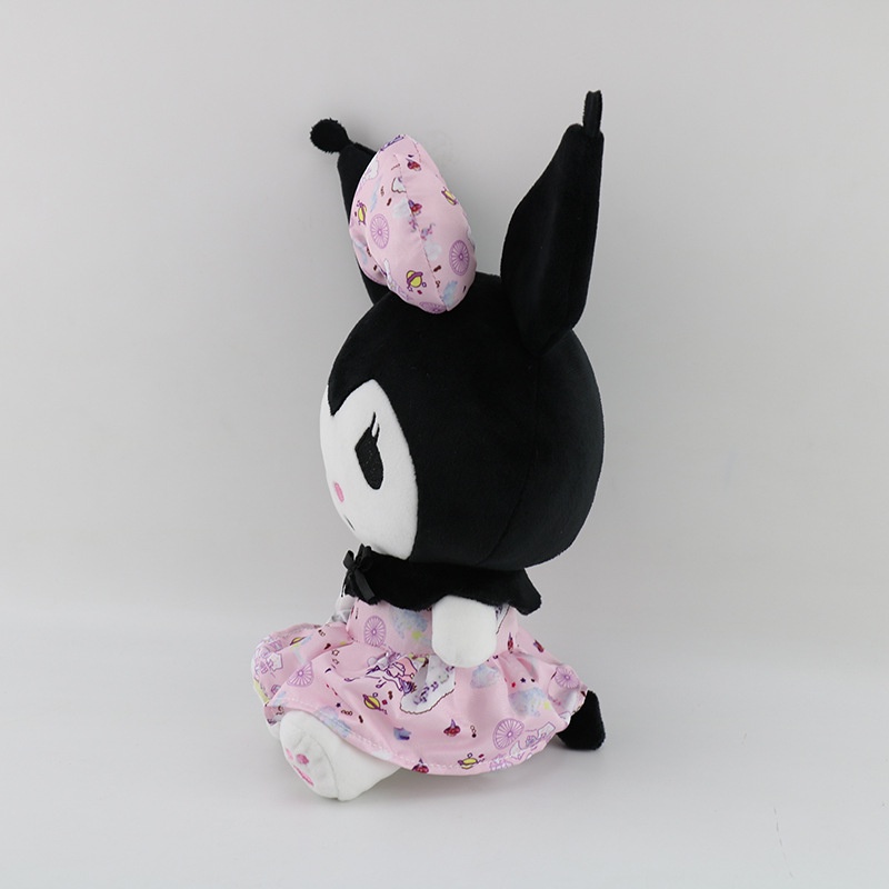 SANRIO Búp Bê Nhồi Bông Kuromi 25cm Mềm Mại Đáng Yêu Trang Trí Giáng Sinh