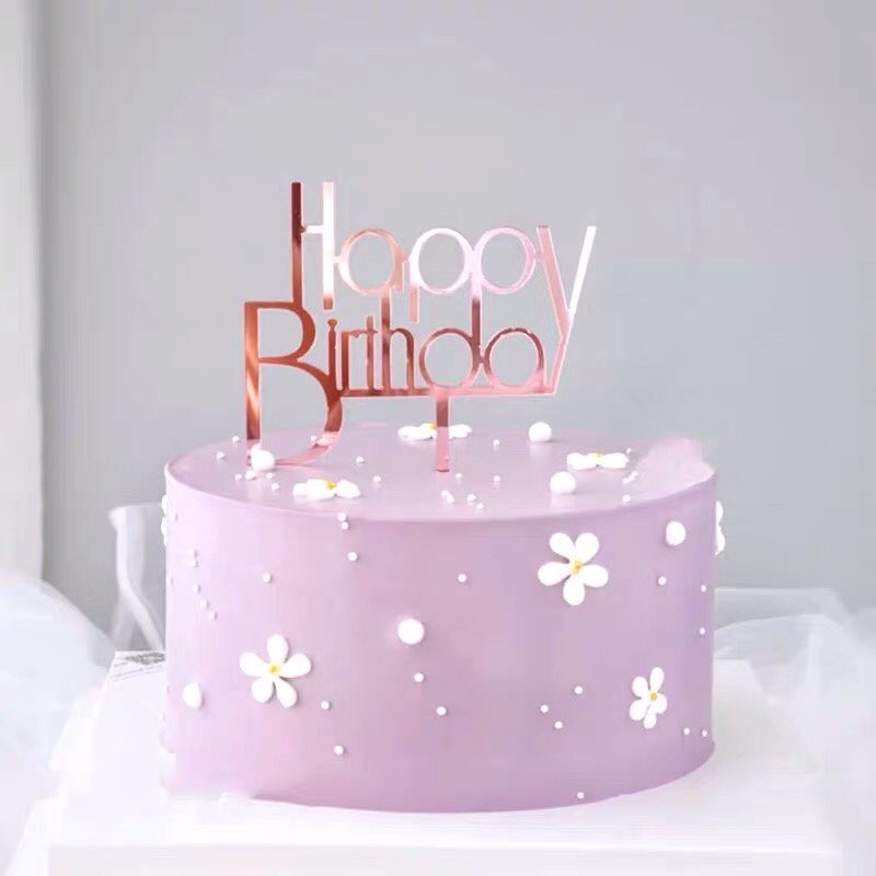 Chữ cắm bánh Happy Birthday, chữ cắm bánh sinh nhật