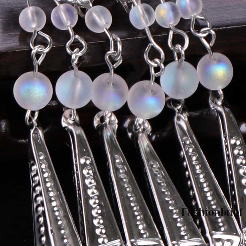 Cặp kẹp tóc tua rua kiểu dáng đơn giản thanh lịch dành cho nữ