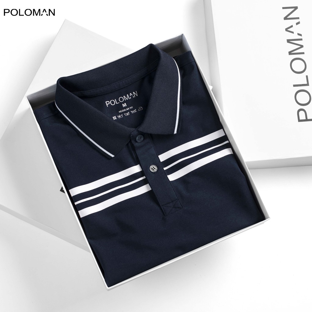 Áo thun Polo nam REGA in phối ngực vải Cotton cá sấu xuất xịn,chuẩn form,trẻ trung-năng động - POLOMAN | BigBuy360 - bigbuy360.vn