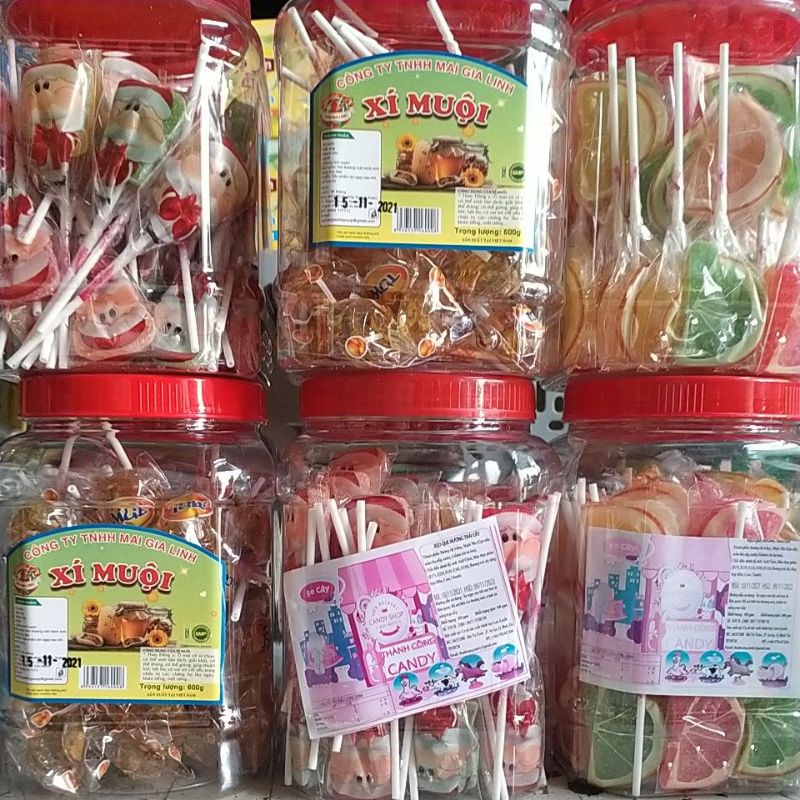 Hộp kẹo dẻo 50 que