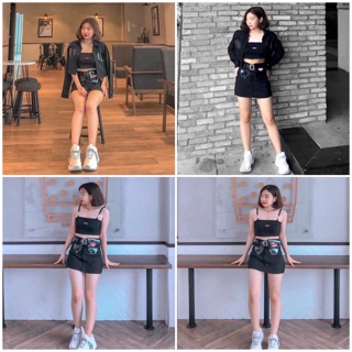 Set đồ Natthy Crystal màu đen cá tính