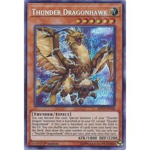 Thẻ Bài Yugioh: Thunder Dragonhawk - MP19-EN168 - Prismatic Secret Rare 1st Edition