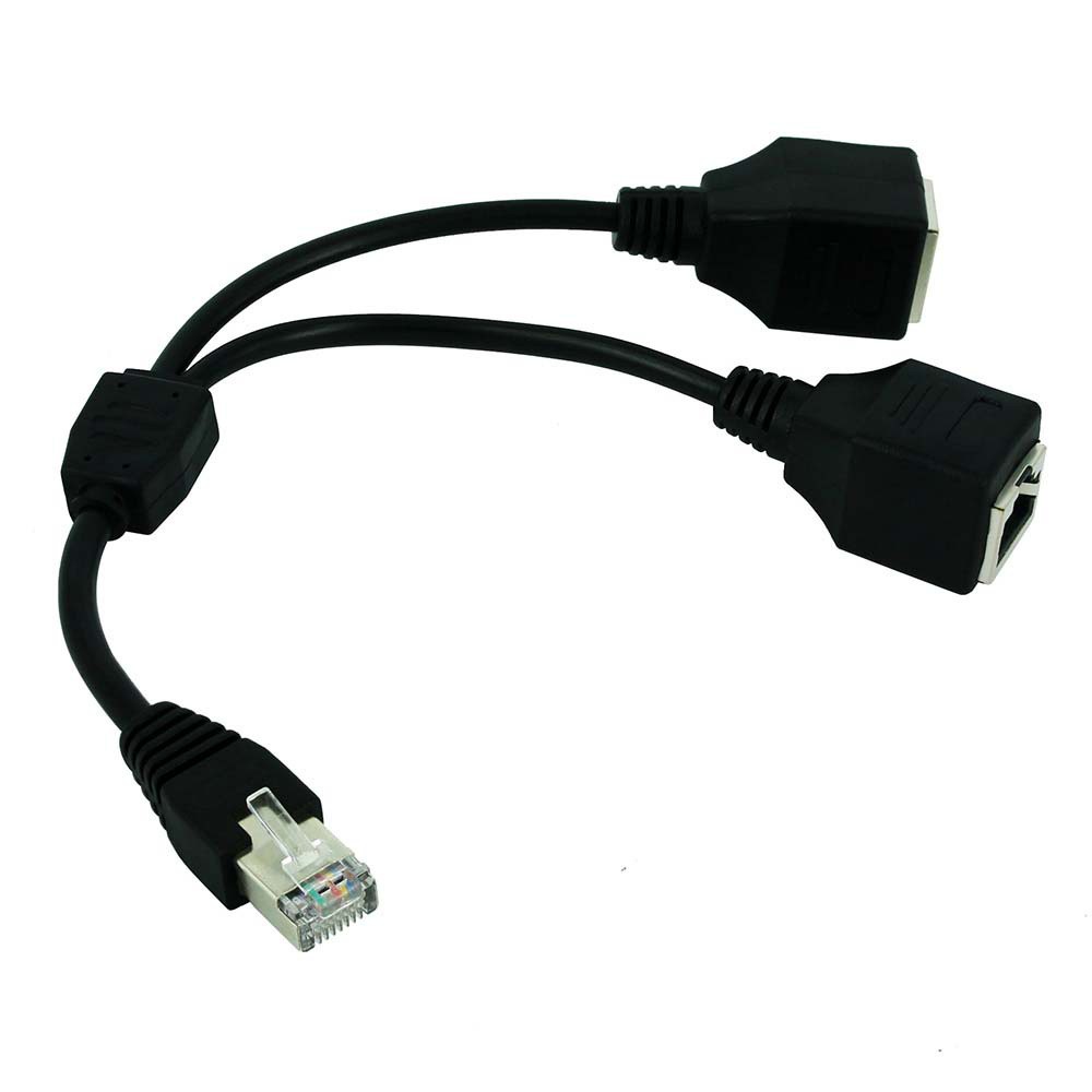 Cáp Chia Cổng Mạng Cat5E Cat5 Cat6 Rj45 1 Male Sang 2 Female / Nhiều Màu