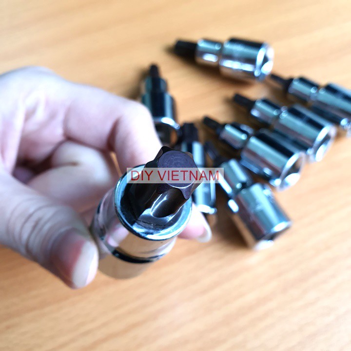 Bộ Khẩu Hoa Thị 1/2 6 cánh 8 chi tiết từ T20 -T60 Hãng Kouritsu Nhật Bản