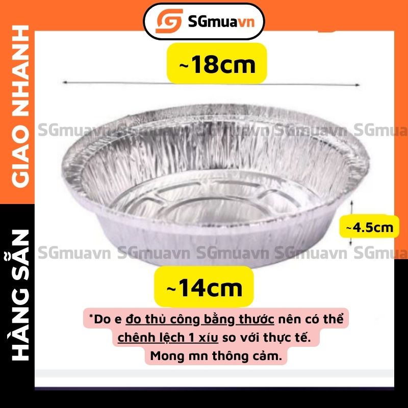 Khuôn giấy bạc nướng, khay đựng thực phẩm lót NCKD và các loại lò nướng, nướng trực tiếp trên bếp gas