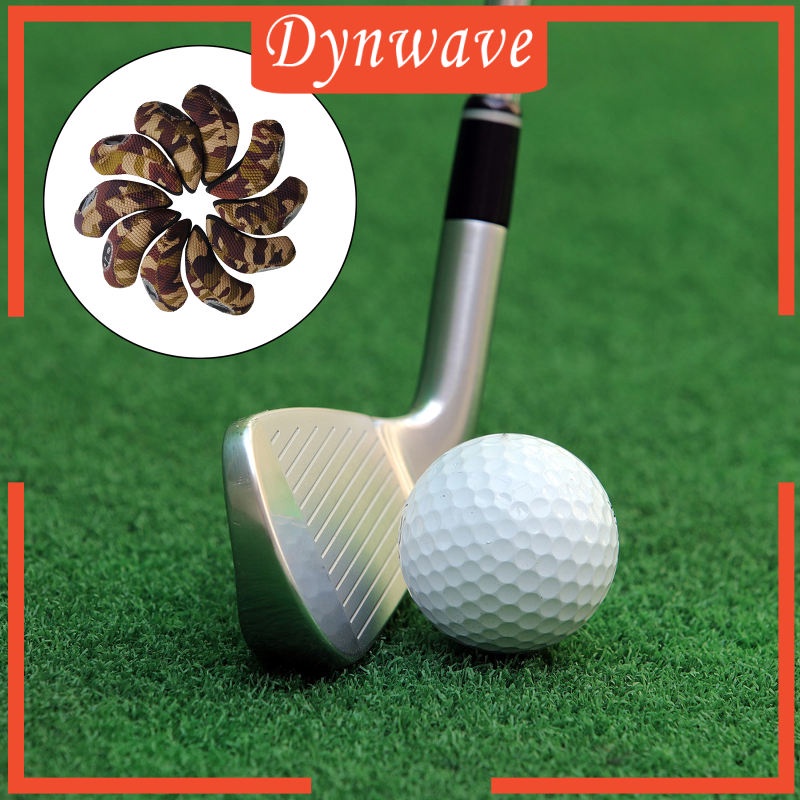 Set 10 Vỏ Bọc Bảo Vệ Đầu Gậy Đánh Golf Bằng Cao Su Tổng Hợp Neoprene Màu Trong Suốt