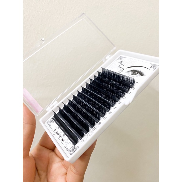 Mi khay Acb, mi sợi nối mi Acb khay 12line độ dày 0.07mm