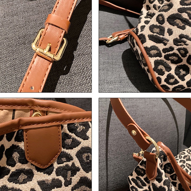 Túi đeo chéo vai IELGY cỡ lớn họa tiết da báo thời trang sành điệu cho nữ