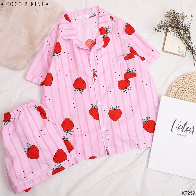 𝑪𝑶𝑪𝑶 𝑩𝑰𝑲𝑰𝑵𝑰 Bộ Đồ Ngủ - Đồ Mặc Nhà Kate Thái ( KT259 )