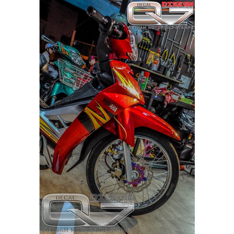 Tem Rời Sirius 110 ĐỎ BẠC